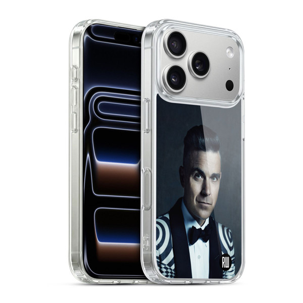 Robbie Williams Calendar Printed Tux Soft Gel Case for Apple iPhone 17 Pro