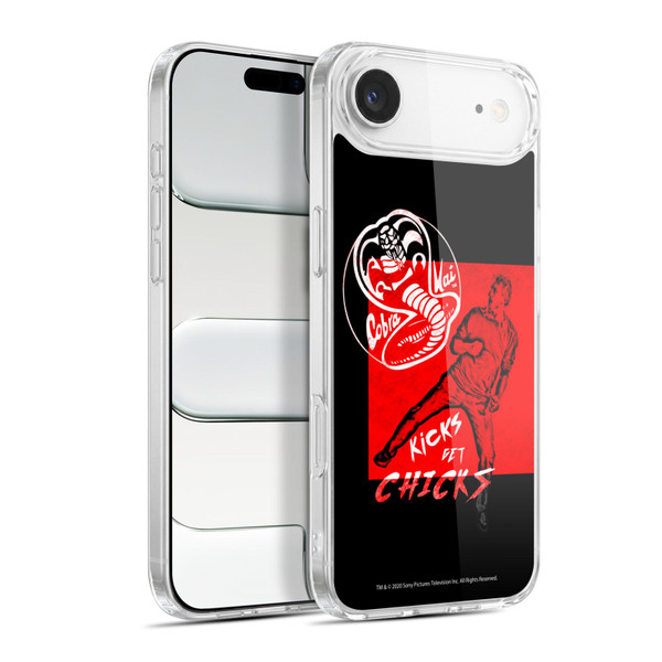 Cobra Kai Composed Art John Lawrence Kicks Soft Gel Case for Apple iPhone 17 Air