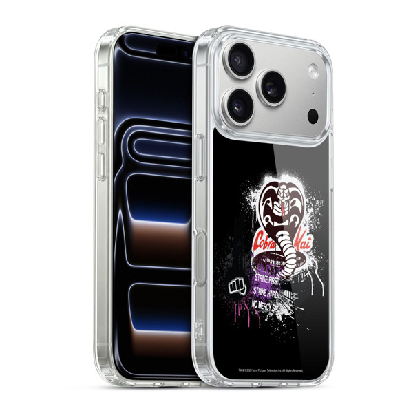 Cobra Kai Composed Art No Mercy Logo Soft Gel Case for Apple iPhone 17 Pro