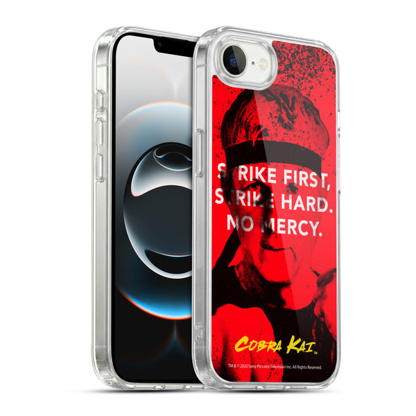 Cobra Kai Composed Art John Lawrence Strike Soft Gel Case for Apple iPhone 16e / Apple iPhone 17e & MagSafe