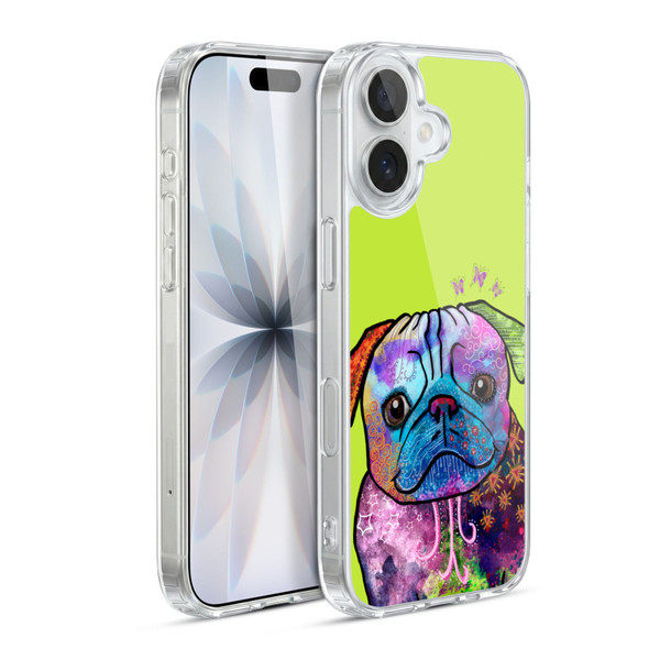 Duirwaigh Animals Pug Dog Soft Gel Case for Apple iPhone 17
