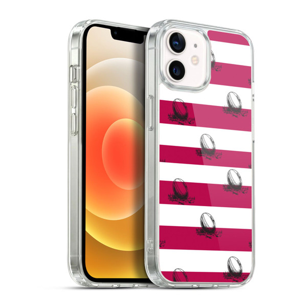 England Rugby Union History Pattern 2 Soft Gel Case for Apple iPhone 12 / iPhone 12 Pro & MagSafe