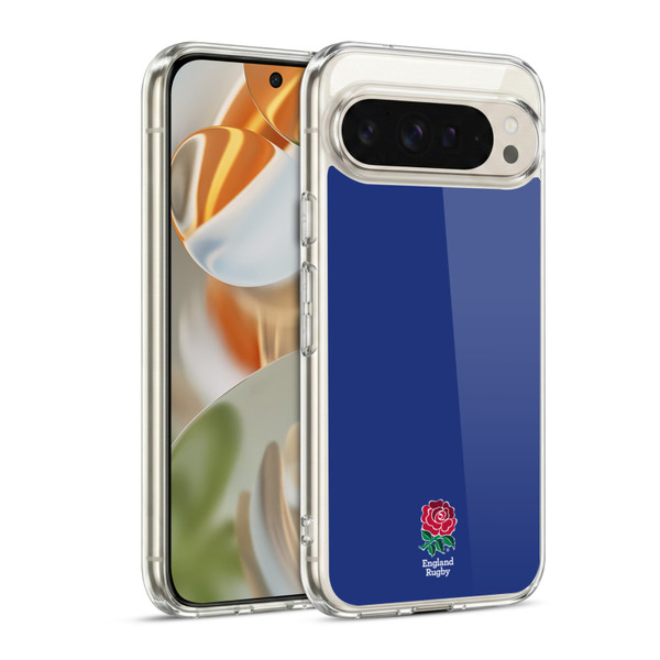 England Rugby Union 2016/17 The Rose Plain Navy Soft Gel Case for Google Pixel 9 / Pixel 9 Pro