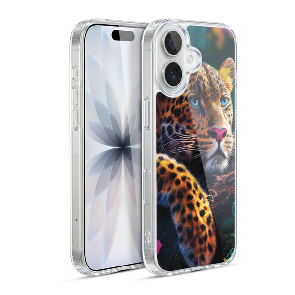 Michael David Ward Animals Reclining Leopard Soft Gel Case for Apple iPhone 17