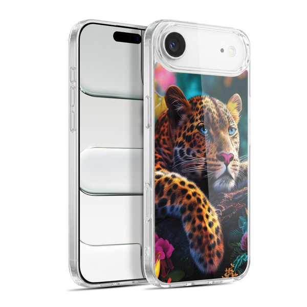 Michael David Ward Animals Reclining Leopard Soft Gel Case for Apple iPhone 17 Air