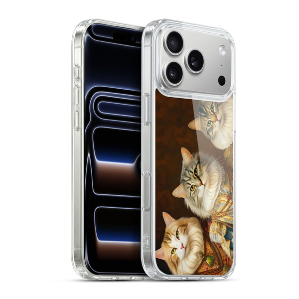 Michael David Ward Animals Fancy Cats Soft Gel Case for Apple iPhone 17 Pro Max