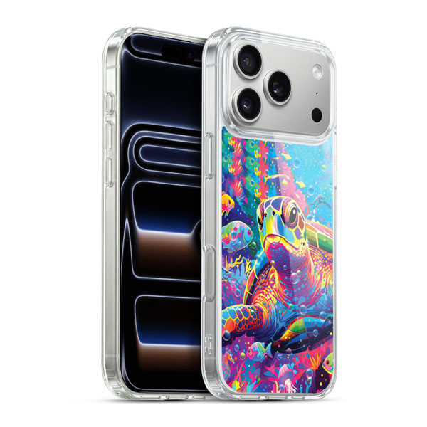 Michael David Ward Animals Turtle Magic Soft Gel Case for Apple iPhone 17 Pro Max