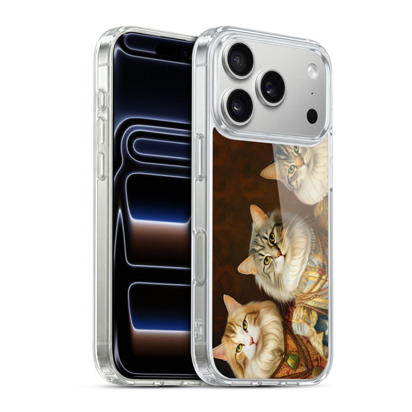 Michael David Ward Animals Fancy Cats Soft Gel Case for Apple iPhone 17 Pro