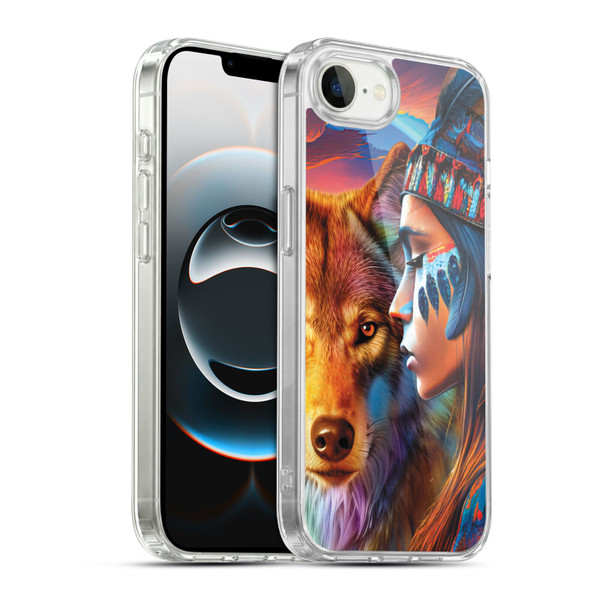 Michael David Ward Animals Wolf Soft Gel Case for Apple iPhone 16e / Apple iPhone 17e & MagSafe