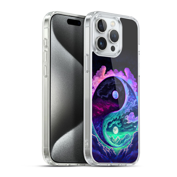 Wumples Cosmic Arts Clouded Yin Yang Soft Gel Case for Apple iPhone 15 Pro Max & MagSafe