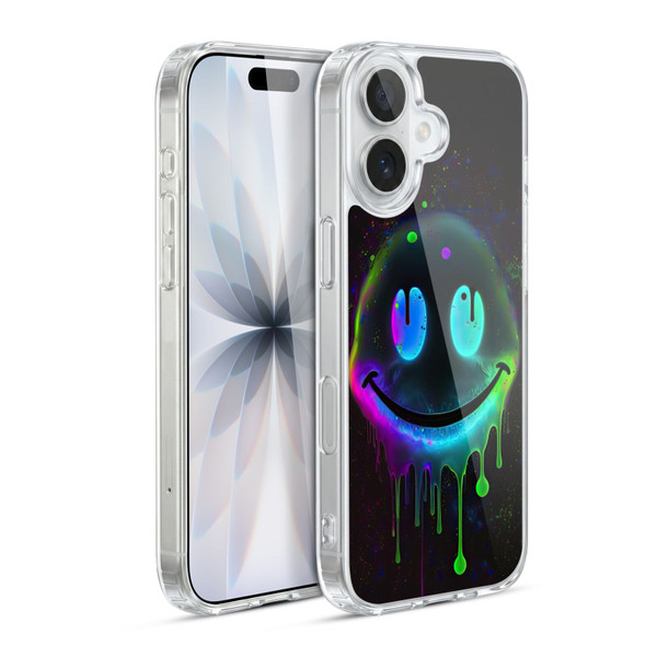Wumples Cosmic Arts Drip Smiley Soft Gel Case for Apple iPhone 17