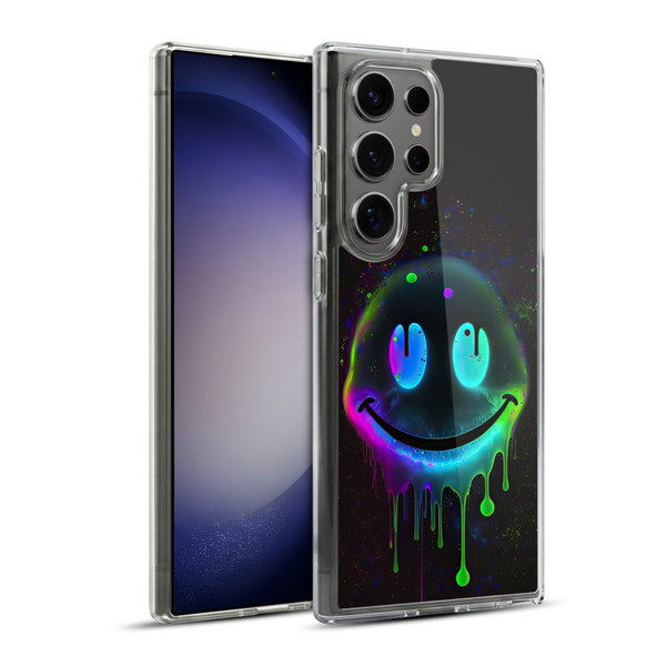 Wumples Cosmic Arts Drip Smiley Soft Gel Case for Samsung Galaxy S23 Ultra 5G & MagSafe