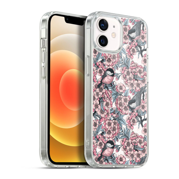 Katerina Kirilova Floral Patterns Red Hibiscus Soft Gel Case for Apple iPhone 12 / iPhone 12 Pro & MagSafe