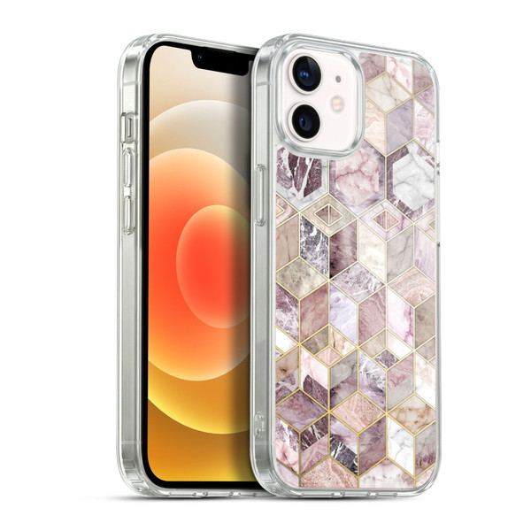 Micklyn Le Feuvre Marble Patterns Blush Quartz Honeycomb Soft Gel Case for Apple iPhone 12 / iPhone 12 Pro & MagSafe