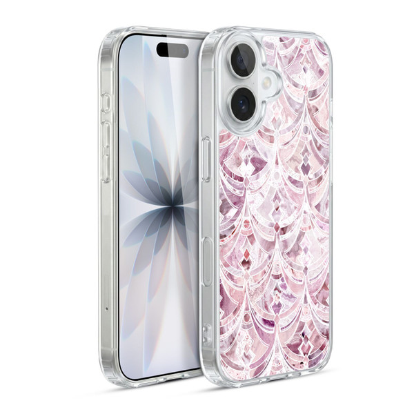 Micklyn Le Feuvre Marble Patterns Berry Frosting Art Deco Pattern Soft Gel Case for Apple iPhone 17