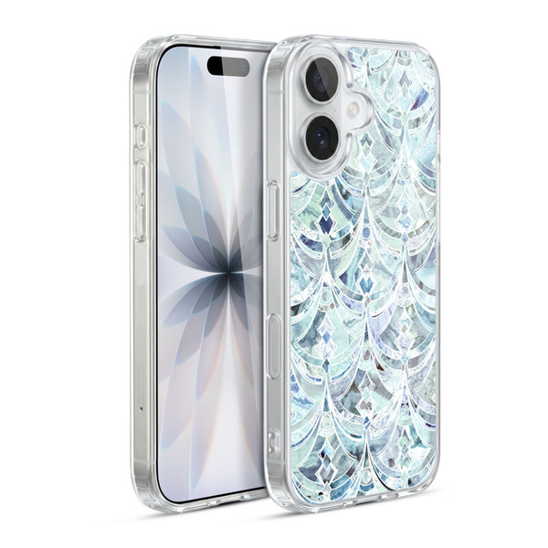 Micklyn Le Feuvre Marble Patterns Ice And Diamonds Art Deco Pattern Soft Gel Case for Apple iPhone 17