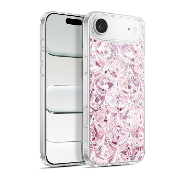 Micklyn Le Feuvre Marble Patterns Berry Frosting Art Deco Pattern Soft Gel Case for Apple iPhone 17 Air