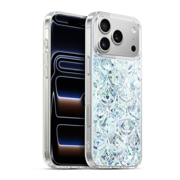 Micklyn Le Feuvre Marble Patterns Ice And Diamonds Art Deco Pattern Soft Gel Case for Apple iPhone 17 Pro Max