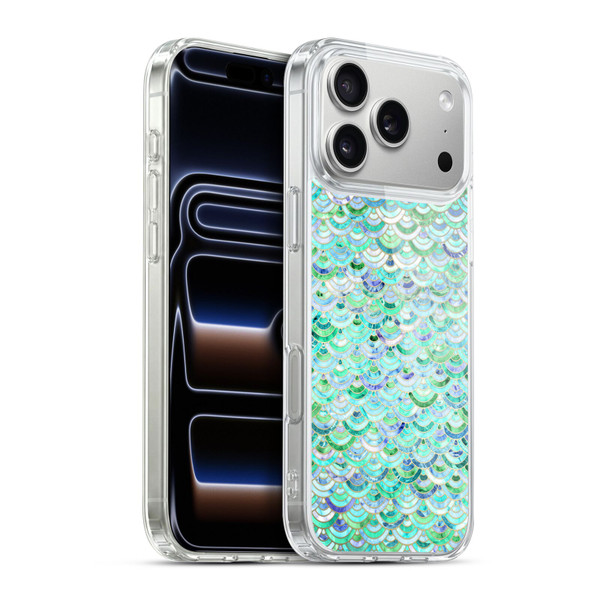 Micklyn Le Feuvre Marble Patterns Mosaic In Mint Quartz And Jade Soft Gel Case for Apple iPhone 17 Pro Max