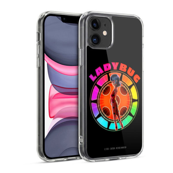 Miraculous Ladybug Graphics Rainbow Soft Gel Case for Apple iPhone 11