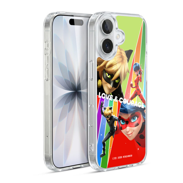 Miraculous Ladybug Graphics Love & Courage Soft Gel Case for Apple iPhone 17