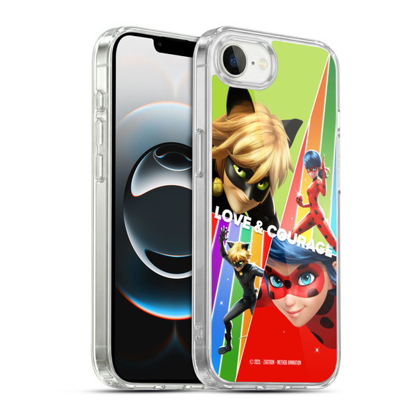 Miraculous Ladybug Graphics Love & Courage Soft Gel Case for Apple iPhone 16e / Apple iPhone 17e & MagSafe