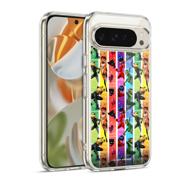 Miraculous Ladybug Graphics Pattern Soft Gel Case for Google Pixel 9 / Pixel 9 Pro