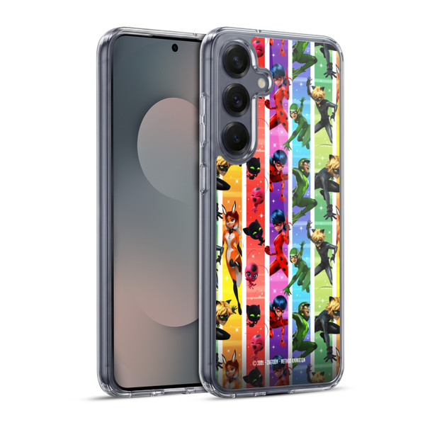 Miraculous Ladybug Graphics Pattern Soft Gel Case for Samsung Galaxy S25+ & MagSafe