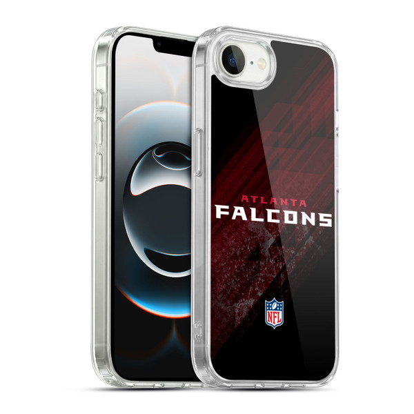 NFL Atlanta Falcons Logo Blur Soft Gel Case for Apple iPhone 16e / Apple iPhone 17e & MagSafe