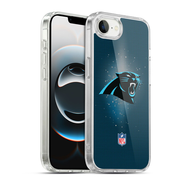 NFL Carolina Panthers Artwork LED Soft Gel Case for Apple iPhone 16e / Apple iPhone 17e & MagSafe