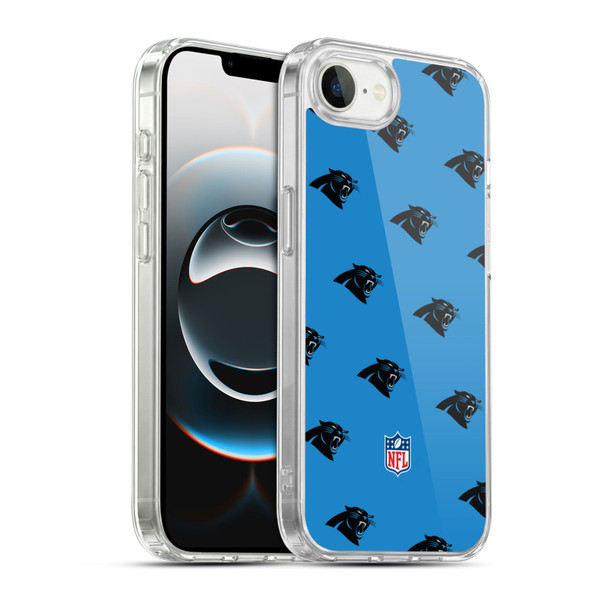 NFL Carolina Panthers Artwork Patterns Soft Gel Case for Apple iPhone 16e / Apple iPhone 17e & MagSafe