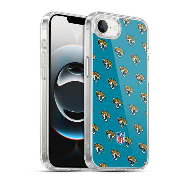 NFL Jacksonville Jaguars Artwork Patterns Soft Gel Case for Apple iPhone 16e / Apple iPhone 17e & MagSafe