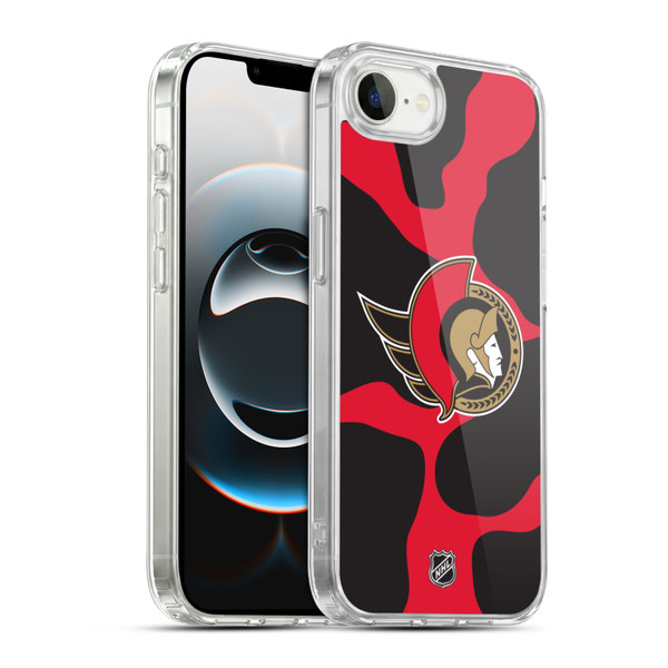 NHL Ottawa Senators Cow Pattern Soft Gel Case for Apple iPhone 16e / Apple iPhone 17e & MagSafe