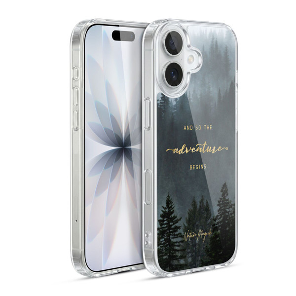 Nature Magick So The Adventure Begins Quote Trees Soft Gel Case for Apple iPhone 17