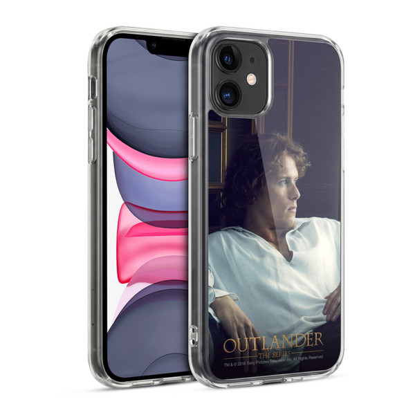 Outlander Characters Jamie White Shirt Soft Gel Case for Apple iPhone 11