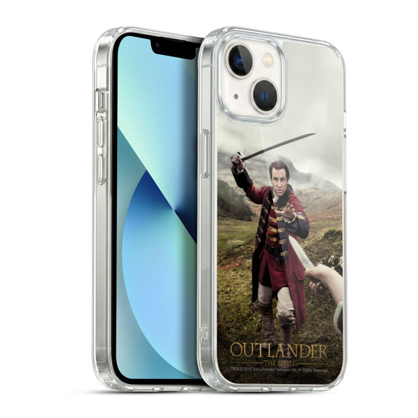 Outlander Characters Jonathan Randall In Action Soft Gel Case for Apple iPhone 13