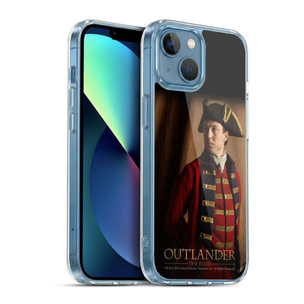 Outlander Characters Jonathan Randall Portrait Soft Gel Case for Apple iPhone 13 Mini & MagSafe