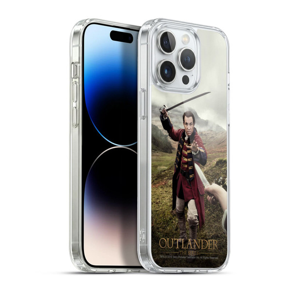 Outlander Characters Jonathan Randall In Action Soft Gel Case for Apple iPhone 13 Pro Max & MagSafe