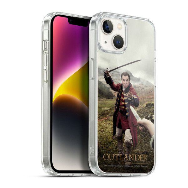 Outlander Characters Jonathan Randall In Action Soft Gel Case for Apple iPhone 14 Plus & MagSafe