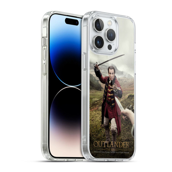 Outlander Characters Jonathan Randall In Action Soft Gel Case for Apple iPhone 14 Pro Max & MagSafe