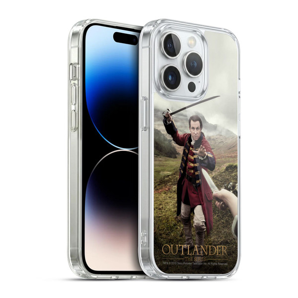 Outlander Characters Jonathan Randall In Action Soft Gel Case for Apple iPhone 14 Pro & MagSafe