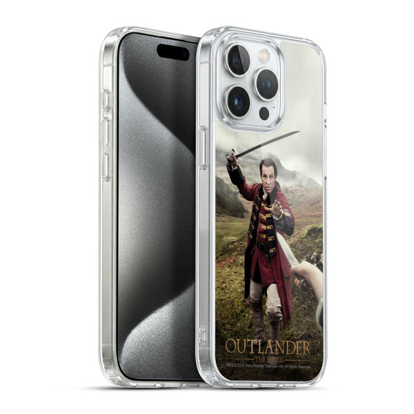 Outlander Characters Jonathan Randall In Action Soft Gel Case for Apple iPhone 15 Pro Max & MagSafe