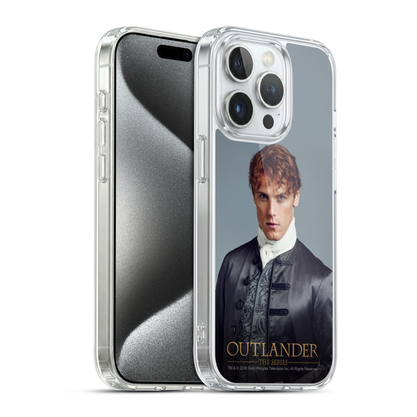 Outlander Characters Jamie Formal Soft Gel Case for Apple iPhone 15 Pro & MagSafe