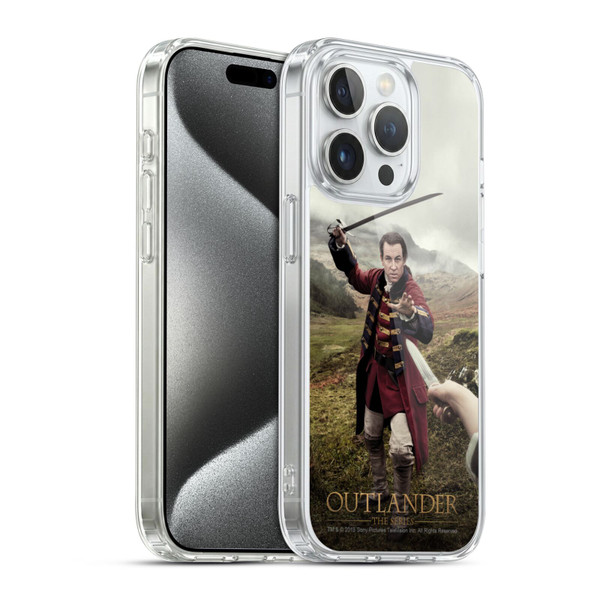 Outlander Characters Jonathan Randall In Action Soft Gel Case for Apple iPhone 15 Pro & MagSafe