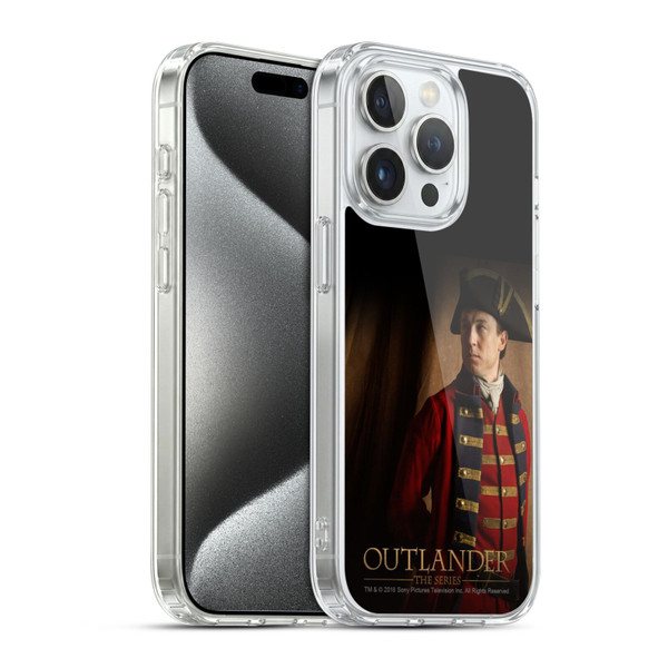 Outlander Characters Jonathan Randall Portrait Soft Gel Case for Apple iPhone 15 Pro & MagSafe