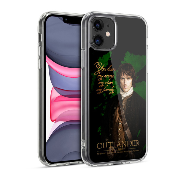 Outlander Portraits Jamie Soft Gel Case for Apple iPhone 11