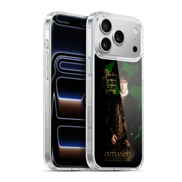 Outlander Portraits Jamie Soft Gel Case for Apple iPhone 17 Pro Max