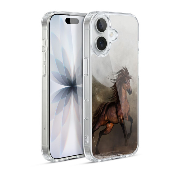 Simone Gatterwe Horses Brown Soft Gel Case for Apple iPhone 17