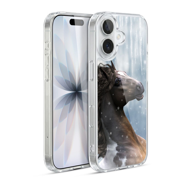 Simone Gatterwe Horses In The Snow Soft Gel Case for Apple iPhone 17