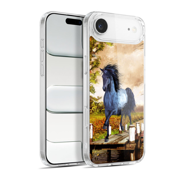 Simone Gatterwe Horses On The Lake Soft Gel Case for Apple iPhone 17 Air